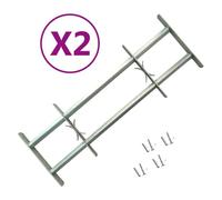 vidaXL Grilles réglables de sécurité pour fenêtres – 2 pcs 1000–1500 mm