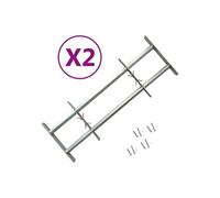 Grilles réglables de sécurité de fenêtres 2 pcs 700 1050 mm