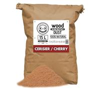 GRILLGOLD Sciure de Bois pour fumoir. Fumer Poisson, Viande, légumes. Sac Papier 15L Cerisier