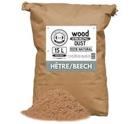 GRILLGOLD Sciure de Bois pour fumoir. Fumer Poisson, Viande, légumes. Sac Papier 15L hêtre
