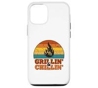 Grillin' and Chillin' | Retro BBQ Grill Master Coque pour iPhone 12/12 Pro