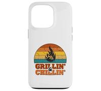 Grillin' and Chillin' | Retro BBQ Grill Master Coque pour iPhone 13 Pro