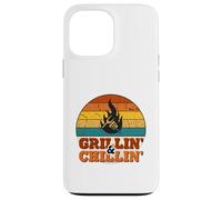 Grillin' and Chillin' | Retro BBQ Grill Master Coque pour iPhone 13 Pro Max