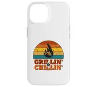 Grillin' and Chillin' | Retro BBQ Grill Master Coque pour iPhone 14