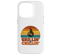 Grillin' and Chillin' | Retro BBQ Grill Master Coque pour iPhone 14 Pro