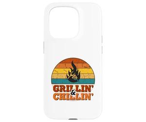 Grillin' and Chillin' | Retro BBQ Grill Master Coque pour iPhone 15 Pro