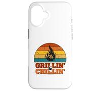 Grillin' and Chillin' | Retro BBQ Grill Master Coque pour iPhone 16