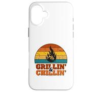Grillin' and Chillin' | Retro BBQ Grill Master Coque pour iPhone 16 Plus