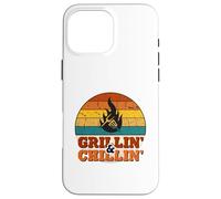 Grillin' and Chillin' | Retro BBQ Grill Master Coque pour iPhone 16 Pro Max