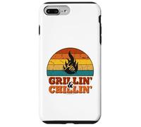 Grillin' and Chillin' | Retro BBQ Grill Master Coque pour iPhone 7 Plus/8 Plus