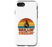 Grillin' and Chillin' | Retro BBQ Grill Master Coque pour iPhone SE (2020) / 7/8
