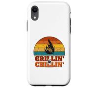 Grillin' and Chillin' | Retro BBQ Grill Master Coque pour iPhone XR