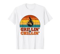 Grillin' and Chillin' | Retro BBQ Grill Master T-Shirt