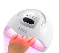 GRILLIN Lampe à ongles UV LED, séchoir à ongles professionnel de 380 W, cette lampe à ongles est équipée d'un capteur automatique et d'un écran LCD, ce qui est adapté pour le vernis à ongles gel