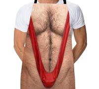 Grilling Aprons for Men - Funny Prank Hairy, Chef Barbecue Costume, Adjusta | Head Chef Apron Grilling Aprons For Men Funny Prank Ha Dad Adult Kitchen BBQ Grilling Party Baking Food Meat Chicken Barbecue