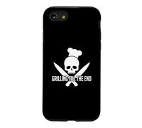 Grilling Till The End Tête de Mort Casquette de Chef BBQ Coque pour iPhone SE (2020) / 7/8