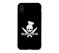 Grilling Till The End Tête de Mort Casquette de Chef BBQ Coque pour iPhone XS Max