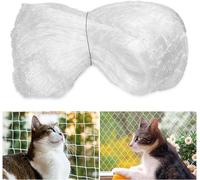 Grillix 3 x 10 m Filet invisible pour chat, avec fil renforcé, résistant aux piqûres, aux rayons UV et aux intempéries pour balcon, escaliers, terrasses et fenêtres