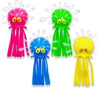 Grillix Lot de 4 ballons réutilisables pour bombes d'eau, jouets pour piscine, piscine, plage, sacs de remplissage, été