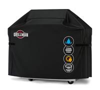 Grillman Premium Housse de Barbecue à gaz Robuste pour Weber, Brinkmann, Char Broil, etc. Résistant aux déchirures, aux UV et à l'eau.