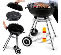 GrillMaster Barbecue au charbon MagicKugel GM6000, Jardin, Ventilation, avec Grille Chromée, Ouverture pour circulation d'air