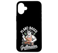 Grillmaster BBQ Végétarien Humoristique à Base de Plantes Papa végétalien Coque pour iPhone 16 Plus