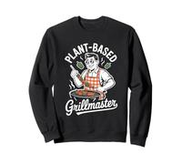 Grillmaster BBQ Végétarien Humoristique à Base de Plantes Papa végétalien Sweatshirt