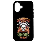 Grillmaster by Day Ghoul by Night BBQ Halloween Coque pour iPhone 16