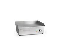 Klarstein Grillmeile 3000G Pro Barbecue électrique 3000W - Plaque de cuisson lisse - Inox & fonte Gris