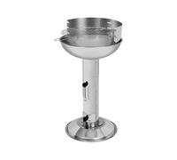 GRILLMEISTER Barbecue à colonne au charbon de bois