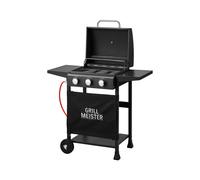 GRILLMEISTER Barbecue à gaz 3 brûleurs, 48 x 39 cm, 9 kW