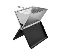 GRILLMEISTER Barbecue pliant au charbon de bois, 33,5 x 23 cm