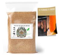 Grill'n Chips Sciure de Bois de Hêtre 1.5Kg pour Fumoir à Viande et Poisson - Adaptée au serpentin fumoir à Froid - Conditionné en France - Guide Numérique PDF à Télécharger (Offert)