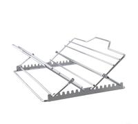 Grilloir à Dinde Ajustable en Acier Pliable Grilloir à Dinde