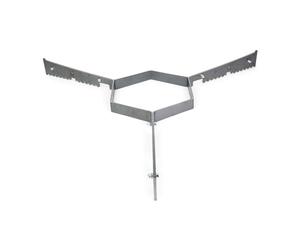 Grillrost.com Das Original Barres d'appui pour Toutes Les plaques de Cuisson de 80 cm - Assure Une aération suffisante et Un Maintien sûr