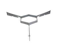 Grillrost.com Das Original Barres d'appui pour Toutes Les plaques réfractaires de 100 cm - Assure Une aération suffisante et Un Maintien sûr