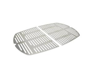 Grillrost.com Das Original Grilles de Cuisson en Acier Inoxydable INOX pour la Gamme Weber Q300/3000 | Lavable au Lave-Vaisselle - Set de 2 moitiés