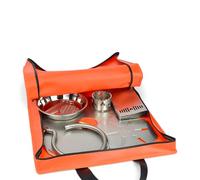 Grillrost.com Das Original Mini Plaque de feu enfichable en Acier Inoxydable - Parfait pour Le Balcon, Le Parc & Le Festival