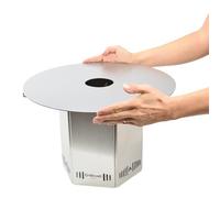 Grillrost.com Das Original Mini Plaque de feu enfichable en Acier Inoxydable - Parfait pour Le Balcon, Le Parc & Le Festival