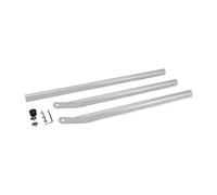 Grillrost.com Das Original Pieds massifs pour Barbecue Boule avec Fixation brevetée | empêche la Boule de 57 Weber de bouger - Argent