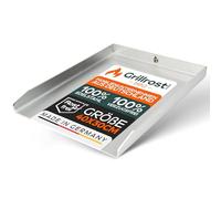 Grillrost.com Das Original Plaque de Cuisson en Acier Inoxydable | Plancha 40x30cm - Taille Universelle | 4mm Massif - Made in Germany