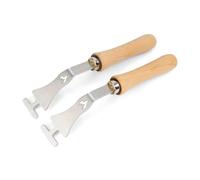 Grillrost.com Das Original Poignées universelles | Elévateur de grilles de Barbecue en Acier Inoxydable | Amovible - Robuste pour Toutes Les grilles de Barbecue (Barres de l'avant vers l'arrière)