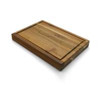 Grillrost.COM Planche à découper - Bois d’Acacia - 40mm - adaptée au Support de Planche en Bois