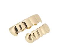 Grills Dentaires, Grills Dentaires, Smile Bling Décoration De Dents Pour Halloween Kit Dents Hip Hop Plaqué Or Pour Bijoux Brillant For Dents De Fête[Or]