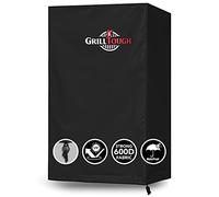 Grilltough Housse de Protection Robuste pour fumoir extérieur GrillTough, 76,2cm, imperméable, résistante aux intempéries, aux UV et à la décoloration, Housse de Barbecue à Dessus Plat, Noire