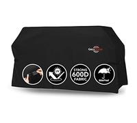 GrillTough Housse de Protection Robuste pour Plaque de Cuisson 78,7cm, imperméable, résistante aux intempéries, résistante aux UV et à la décoloration, Protection pour Gril à Dessus Plat, Noire