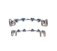 Grillz dents de vampire pour Halloween avec strass en cuivre CZ Bling Grillz pour vos dents pour homme et femme Plaqué or 18 carats Macro pavé de zircone cubique avec barres de moulage supplémentaires