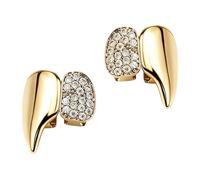 Grillz en alliage tendance pour dents de vampire - Idéal pour Halloween - Accessoire de déguisement - Accessoires de cosplay - Crocs suceurs de sang, One Size, Comme décrit, Comme décrit.