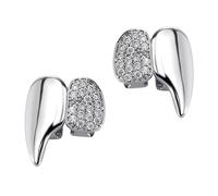 Grillz en alliage tendance pour dents de vampire - Idéal pour Halloween - Accessoire de déguisement - Accessoires de cosplay - Crocs suceurs de sang, One Size, Comme décrit, Comme décrit.