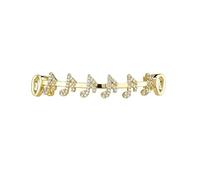 Grillz en forme de note musicale plaqué or 18K, serti de zircones cubiques il adopte un style hip-hop urbain, accessoire mixte tendance pour tous.(Gold,MODELO 1_UPPER TEETH)
